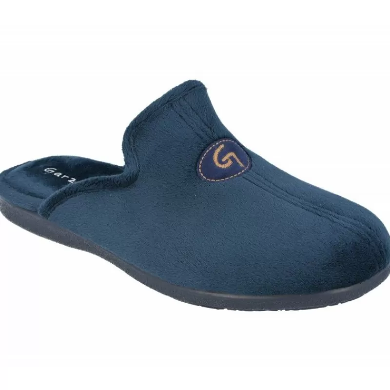 Garzon Chinelas-Zapatilla Chinela De En Tejido Confortable De Dacha Con Suela De Caucho Y Horma De Ancho Especial