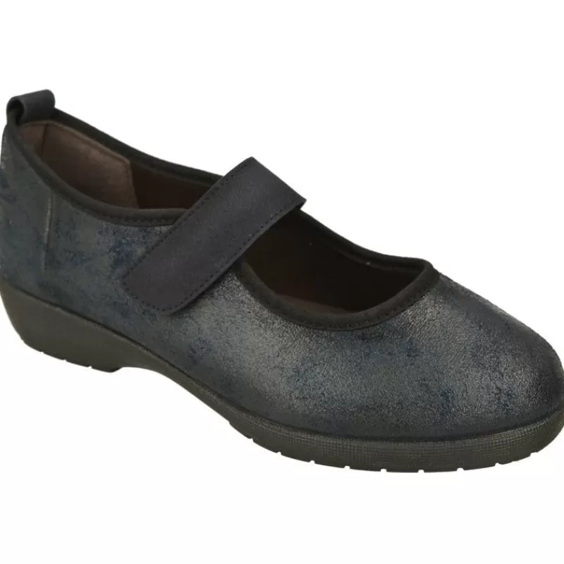 Doctor Cutillas Zapatos Ancho Especial-Zapatilla Pulsera De Con Tira De Velcro Y Tejido Simil Piel, Piso De Caucho Y Plantilla De Latex