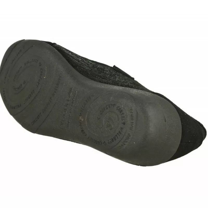 Doctor Cutillas Zapatillas De Lona-Zapatilla Pulsera Del De Pano Brillos Adaptable Con Piso De Caucho Y Planta De Gel Amortiguada Negro