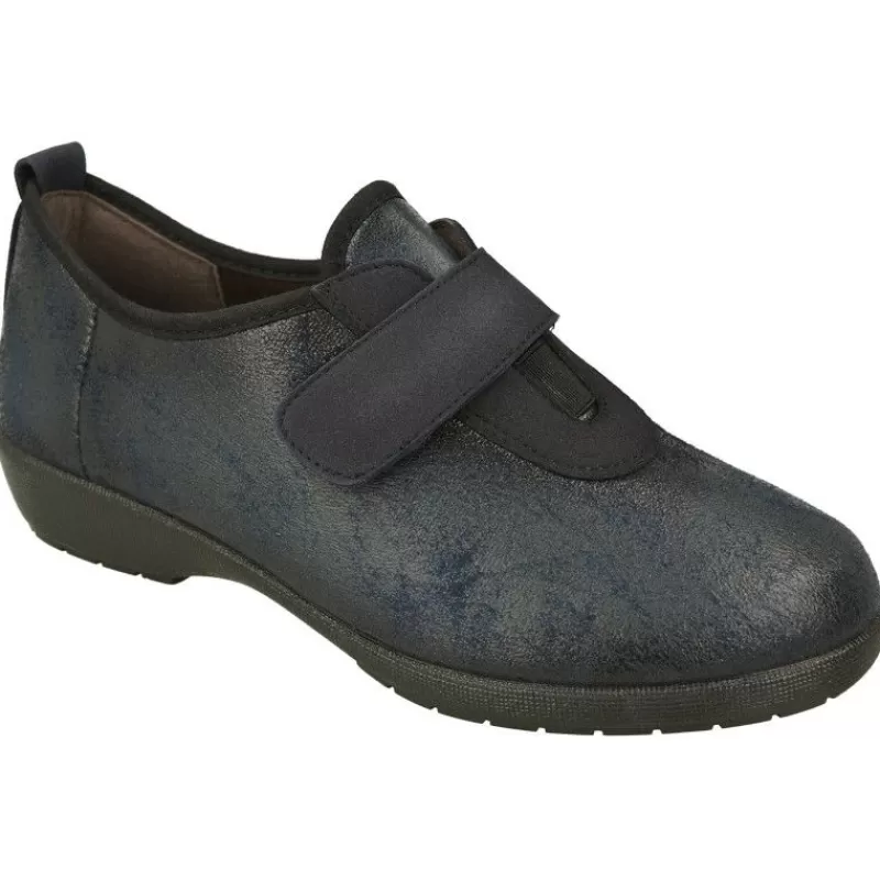 Doctor Cutillas Zapatos Ancho Especial-Zapatilla Velcro De En Antelina Adaptable Y Piso De Caucho, Horma De Ancho Especial