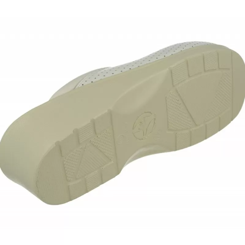 Drucker Calzapedic Zuecos-Zueco De Drucker Con Cuna De Poliuretano Anatomico De Horma De Ancho Especial Blanco