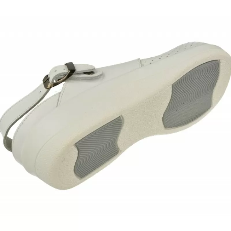 Drucker Calzapedic Zuecos-Zueco De Drucker En Piel Con Tira Trasera Y Planta Movible